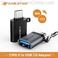 CABLETIME Type C OTG Adapter to USB3.0 A