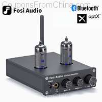Fosi Audio Bluetooth Tube Amplifier with Power Supply