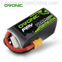 OVONIC 22.2V 100C 6S 1300mAh RC Battery XT60