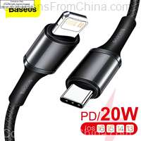 Baseus 20W PD USB Type-C iPhone Cable 1m