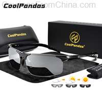 Aluminum Rimless Photochromic Sunglasses