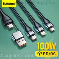 Baseus USB Cable PD 100W USB iPhone/Type-C/Micro 1.2m