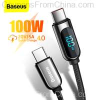 Baseus LED Display Type-C Cable 1m 100W