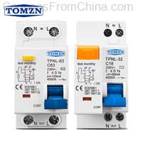 TPNL DPNL 230V 1P+N Residual Current Circuit Breaker