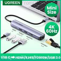 UGREEN USB-C Hub 5 in 1 HDMI RJ45 HUB 4K60Hz