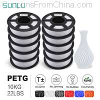 SUNLU 3D Printer Filament PETG 1.75mm 10kg With Spool PETG [EU]