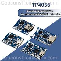 Mini Micro Type-c USB 5V 1A 18650 TP4056 Lithium Battery Charger Module