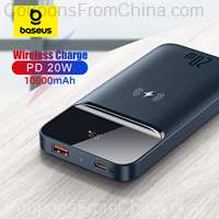 Baseus Power Bank 10000mAh PD 20W Wireless Charger