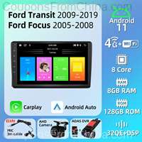 Radio 2 Din Android Car GPS Navigation for Ford New Transit 2009-2019