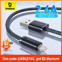 Baseus USB Cable iPhone 2.4A 1m