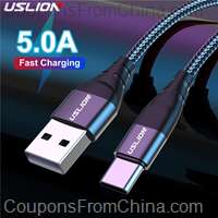 USLION 5A USB C Type C Cable 1m