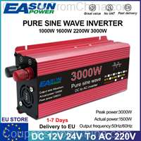 EASUN 3000W Pure Sine Wave Power Inverter 12V 24V 220V [EU]