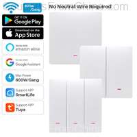 Tuya Smart Wifi Switch 220V No Neutral 2 Gangs