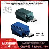MUSEHIFI M1 Type-C to 3.5mm Decoding Amp/DAC 384kHz/32bit Audio Adapter