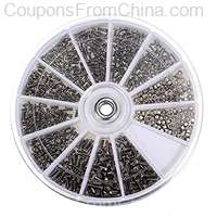 600Pcs 12 Kinds of Small Stainless Steel Screws