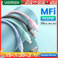 UGREEN MFi Silicone USB-C to Lightning Cable 20W 1m