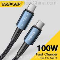 Essager USB-C To Type-C Cable PD100W 1m