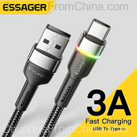 Essager USB Type-C Cable 3A 1m with Indicator Light
