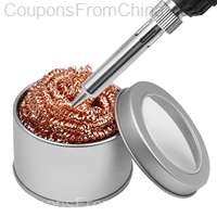 Desoldering Cleaning Ball Soldering Iron Mesh Filter Cleaning Nozzle Tip Copper Wire
