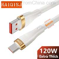 KAIQISJ 120W Extra Thick 6A Type-C Cable 1.2m