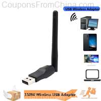 150Mbps MT7601 Wireless Network Card Mini USB WiFi Adapter