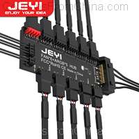 JEYI ARGB PWM 5 Way Fan Hub