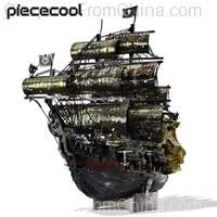 Piececool 3D Metal Puzzle The Queen Anne Revenge Jigsaw Pirate Ship