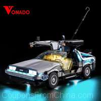 LED Light Set for 10300 Back to the Future Car RC Building Blocks