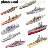 Piececool Puzzle 3D Metal Battleship Model Kit