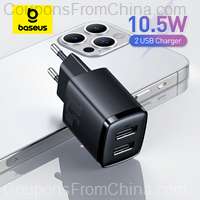 Baseus 10.5W Dual USB Mini Charger