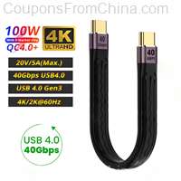 ANMONE USB 4.0 3.1 Cable Type C 40Gbps 13.8cm