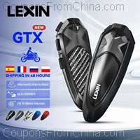 Lexin GTX Intercom Bluetooth For Motorcycle Helmet Headset 2pcs [EU]