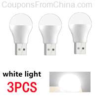 3x USB Plug Lamp 1W