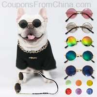 Lovely Vintage Round Cat Dog Sunglasses