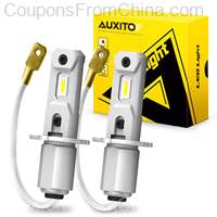 AUXITO 2Pcs H3 LED Headlight Bulbs