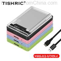 TISHRIC External 2.5 HDD Case SSD Enclosure USB3.0