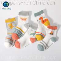 5 Pairs/Lot Cute Breathable Mesh Cotton Baby Socks