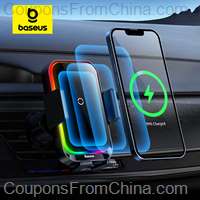 Baseus Car Phone Holder Infrared RGB15W QI Wireless Charger