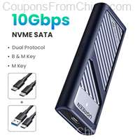 UGREEN M.2 NVMe SATA SSD Enclosure 10Gbps USB 3.2 Gen2