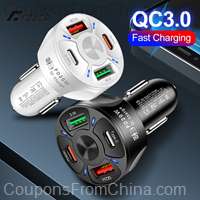 Round Dual USB Car Charger