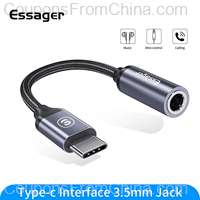 Essager USB Type C 3.5 Jack Earphone Adapter