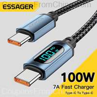 Essager PD 100W USB Type-C Cable to USB C 7A 1m