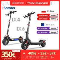 iScooter iX6 Electric Scooter 48V 17.5Ah 1000W 11inch [EU]