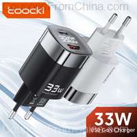 Toocki LED Display GaN 33W USB Type C Charger