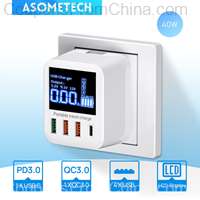 ASOMETECH 40W USB Wall Charger 4 Ports