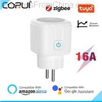 CORUI Tuya 16A Zigbee EU Smart Socket Plug