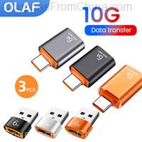 6A USB OTG To Type C Data Transfer Adapter 3pcs