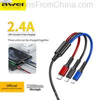 Awei CL-971 Multi Charger Cable 3 In 1