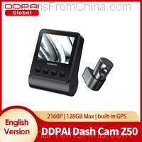 DDPAI Dash Cam Z50 Front and Rear GPS