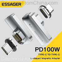 ESSAGER PD 100W Type-C To Type-C Magnetic Charge Adapter